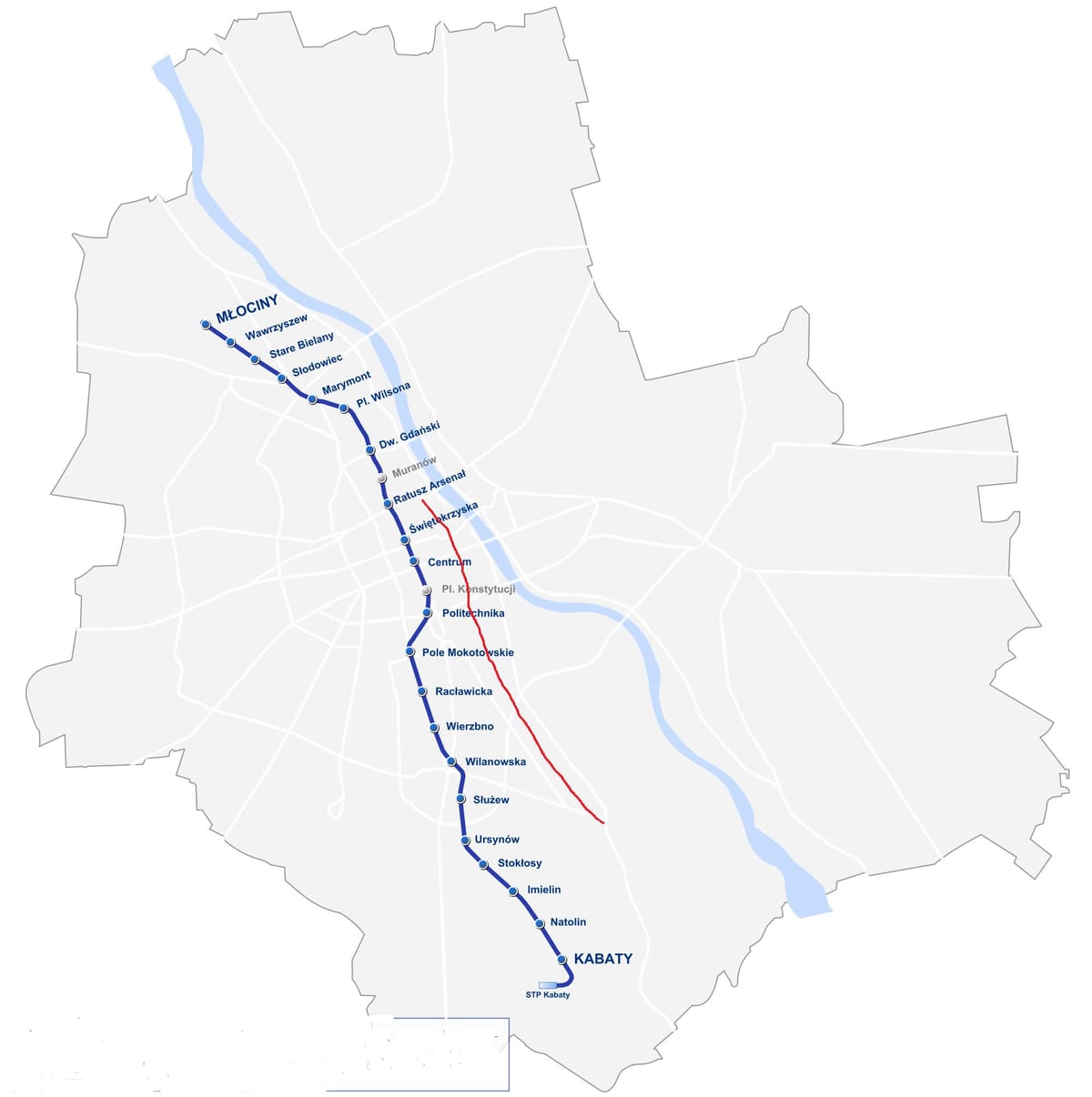 ನಕ್ಷೆ ವಾರ್ಸಾ ರಾಯಲ್ ಮಾರ್ಗ